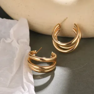 TRIFECTA HOOP EARRINGS (MINI)