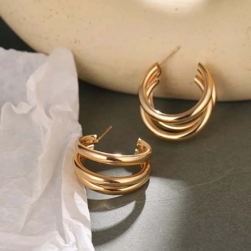 TRIFECTA HOOP EARRINGS (MINI)