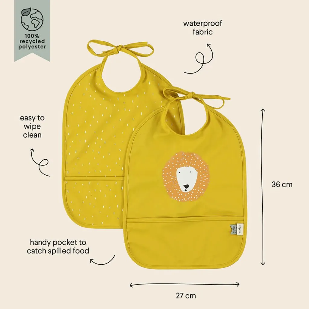 TRIXIE Waterproof bib 2-pack - Mr. Lion