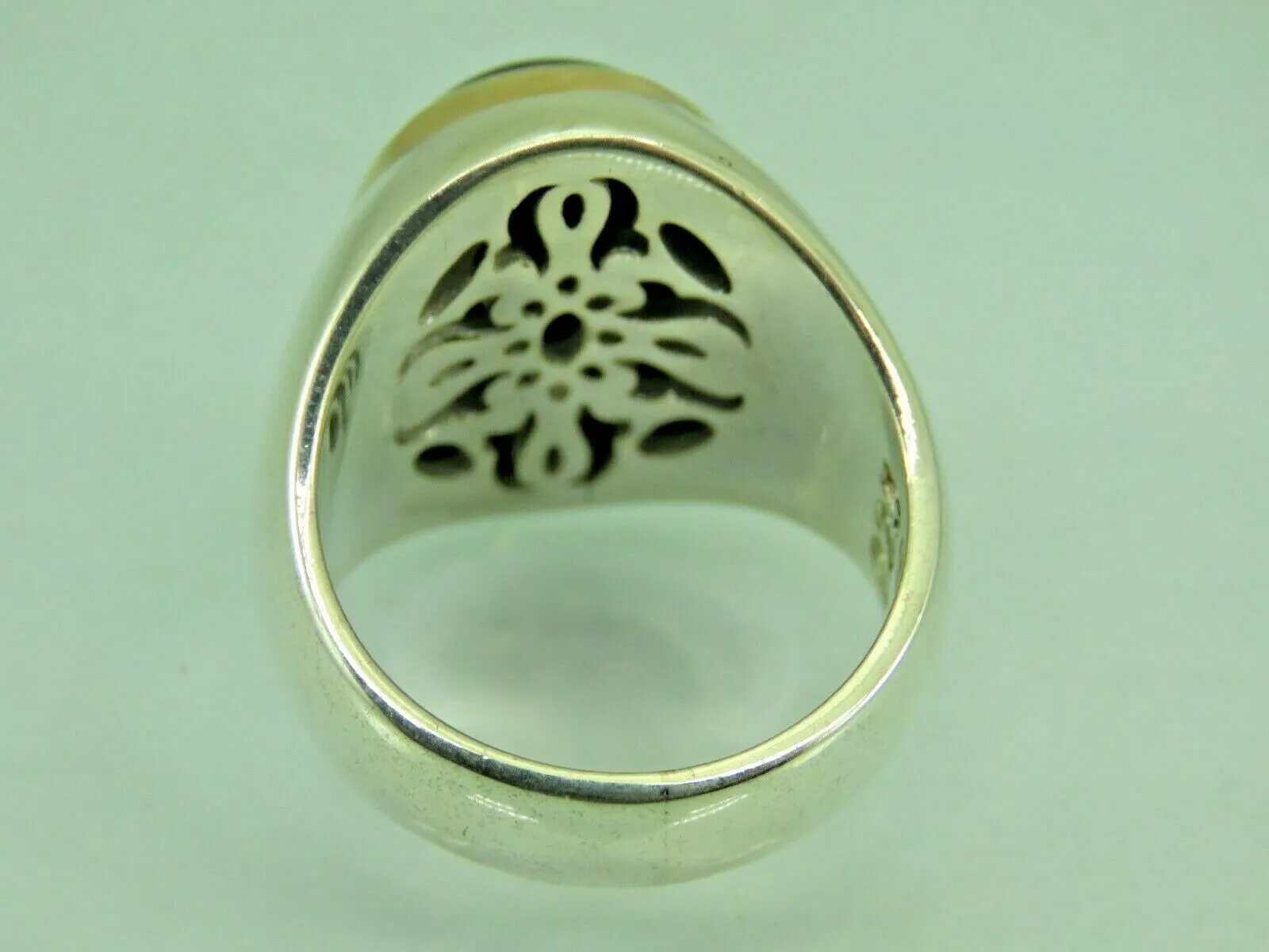 Turkish Handmade Jewelry 925 Sterling Silver Onyx Stone Mens Rings