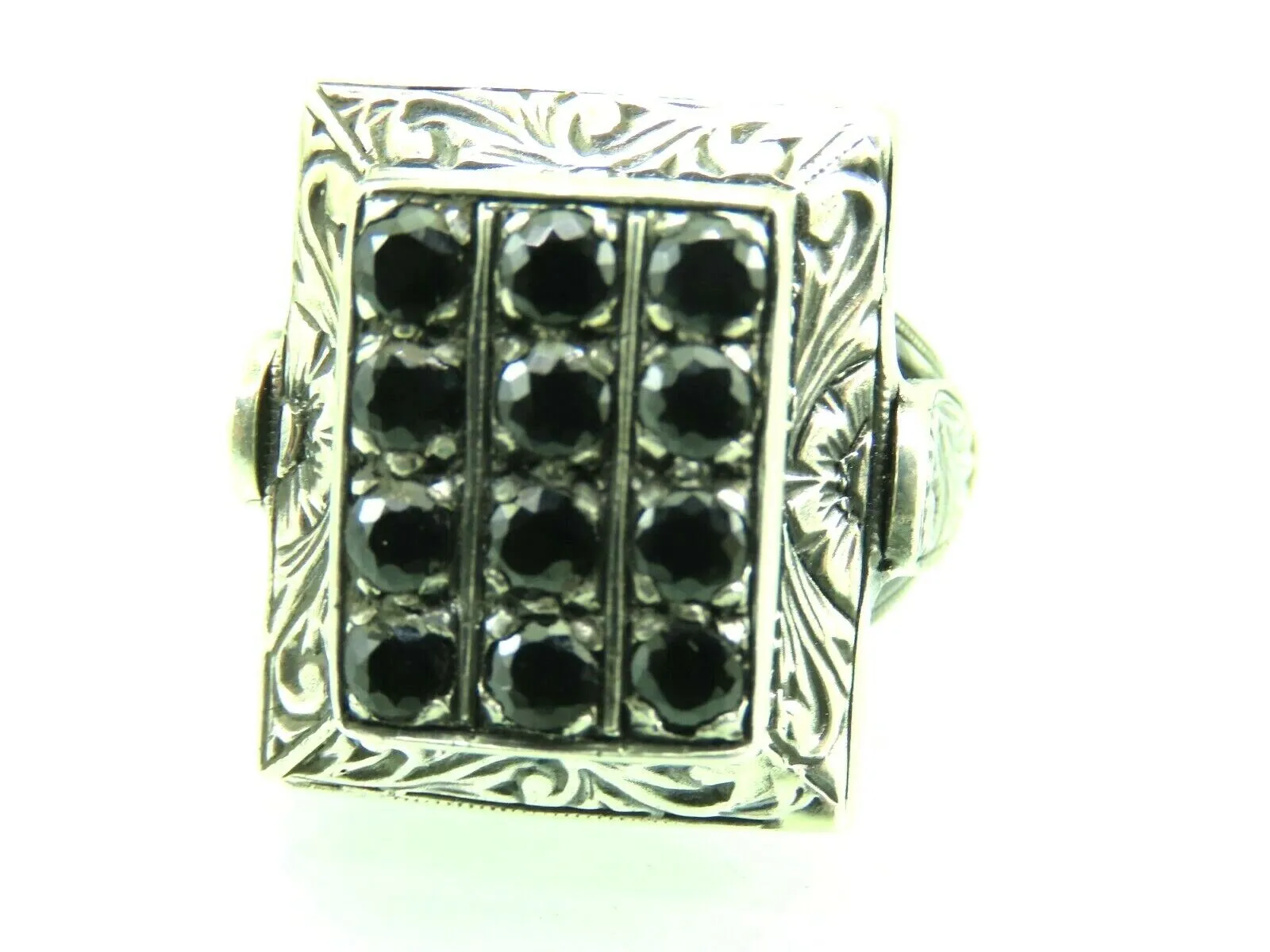 Turkish Handmade Jewelry 925 Sterling Silver Onyx Stone Mens Rings