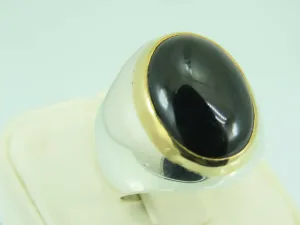 Turkish Handmade Jewelry 925 Sterling Silver Onyx Stone Mens Rings