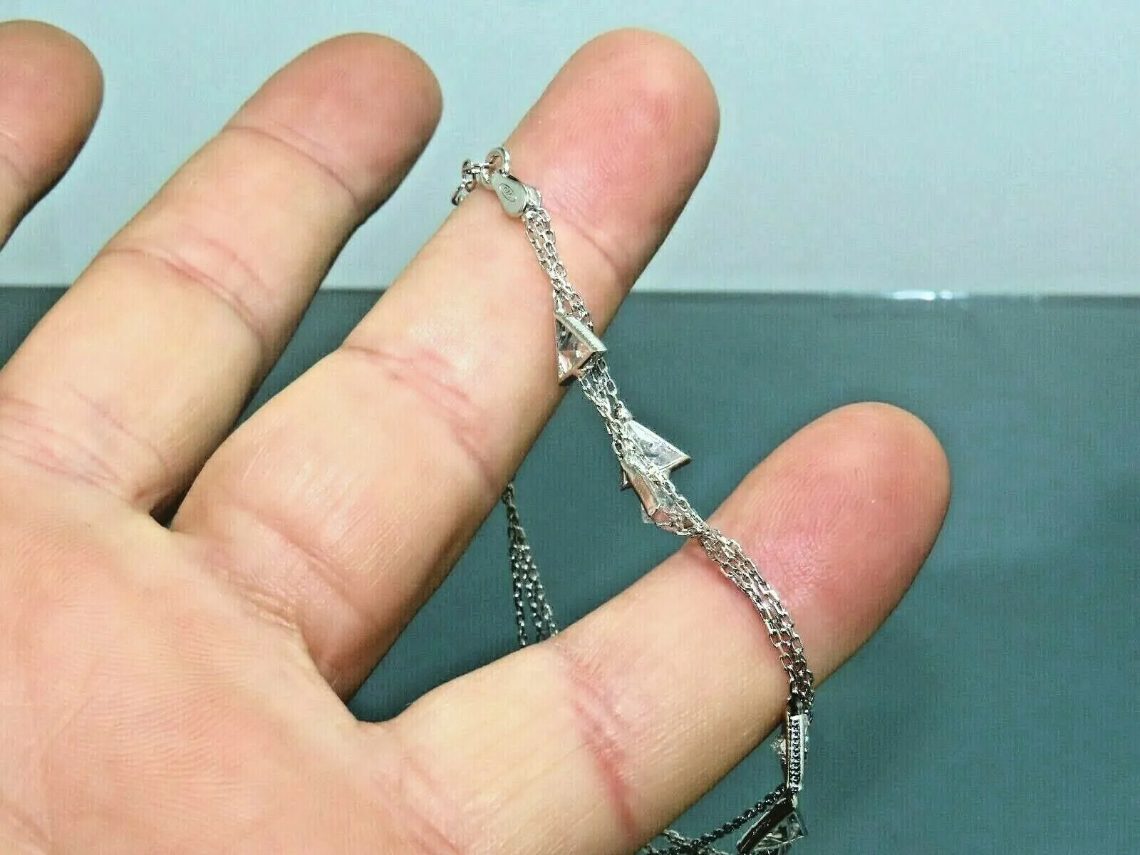 Turkish Handmade Jewelry 925 Sterling Silver Zircon Stone Womens Bracelet