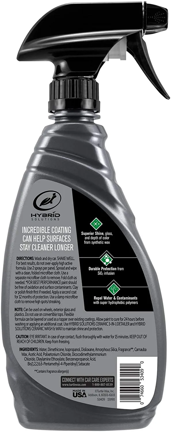 Turtle Hybrid Ceramic Spray Coating