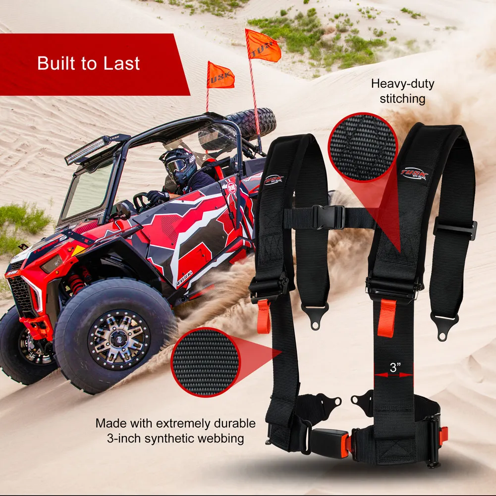 Tusk 4 Point 3 inch H-Style Safety Harness