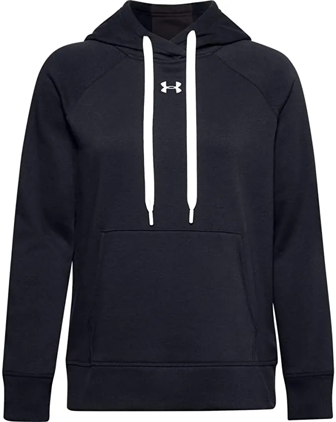 Under Armour Women's Rival Fleece Pull-Over Hoodie Black - Large