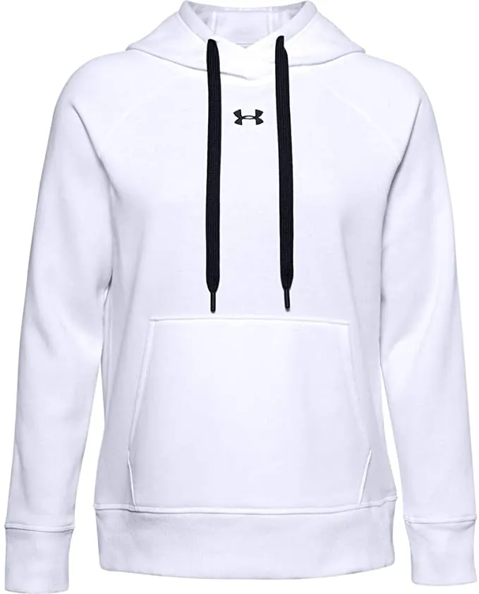 Under Armour Women's Rival Fleece Pull-Over Hoodie White - XXL