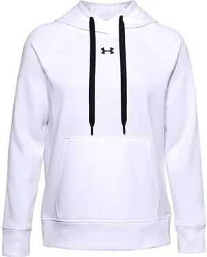 Under Armour Women's Rival Fleece Pull-Over Hoodie White - XXL