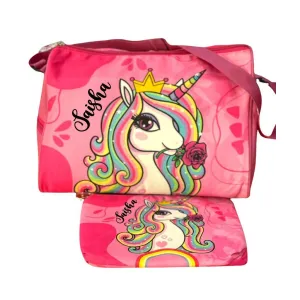 Unicorn theme Swimming Bag with Wet Pouch