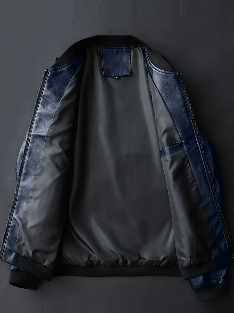 Vance – Retro Faux Leather Jacket