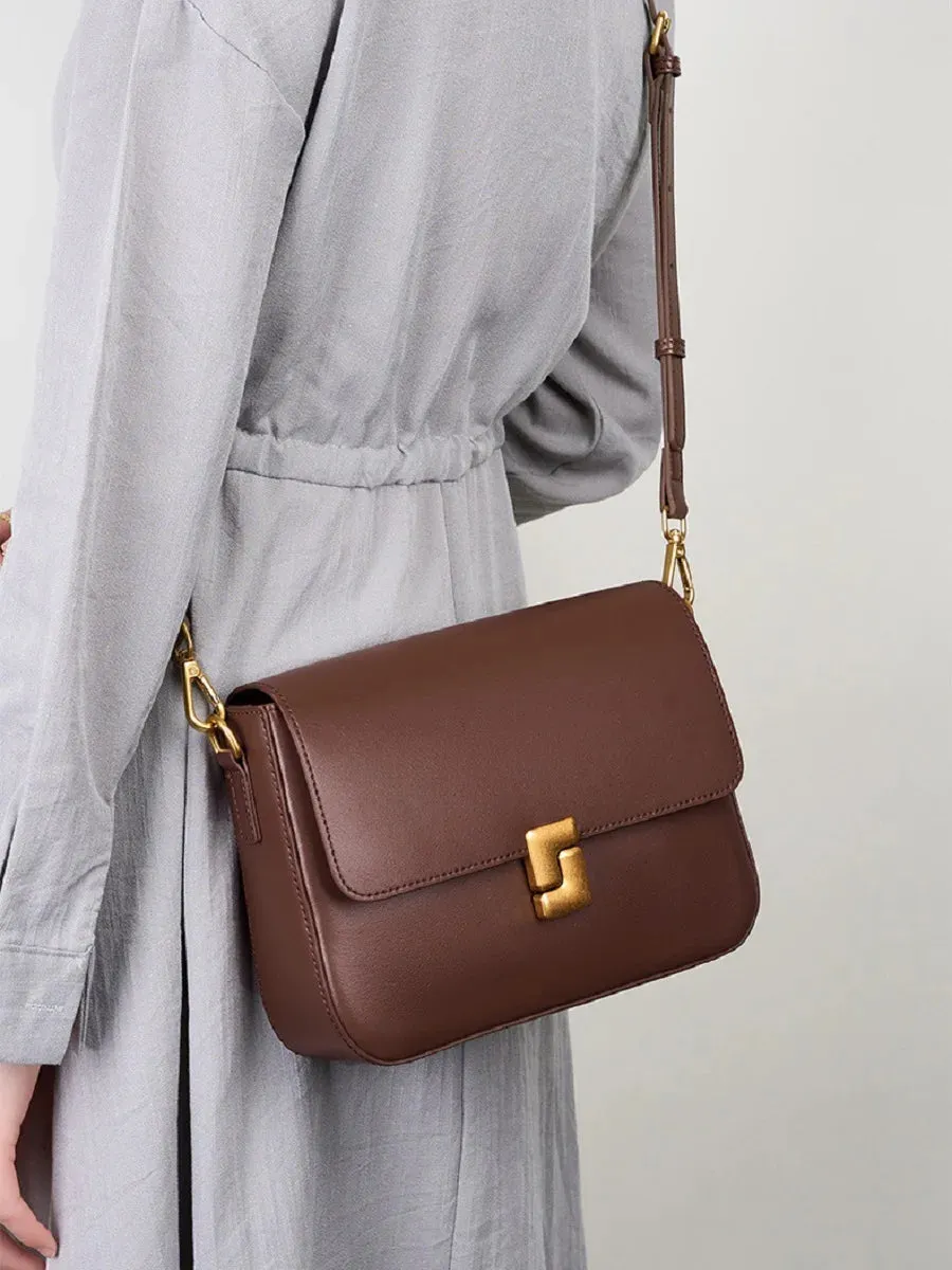 Veloria™ Genuine Leather Satchel