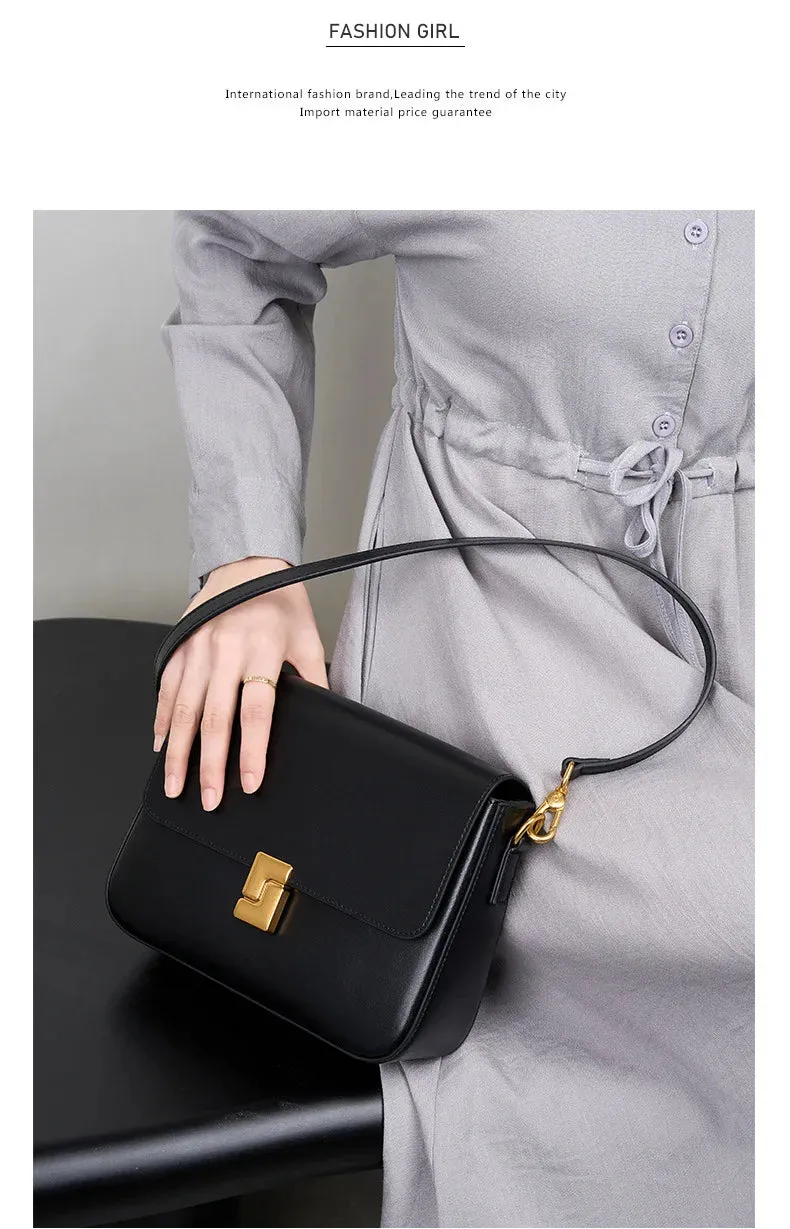 Veloria™ Genuine Leather Satchel