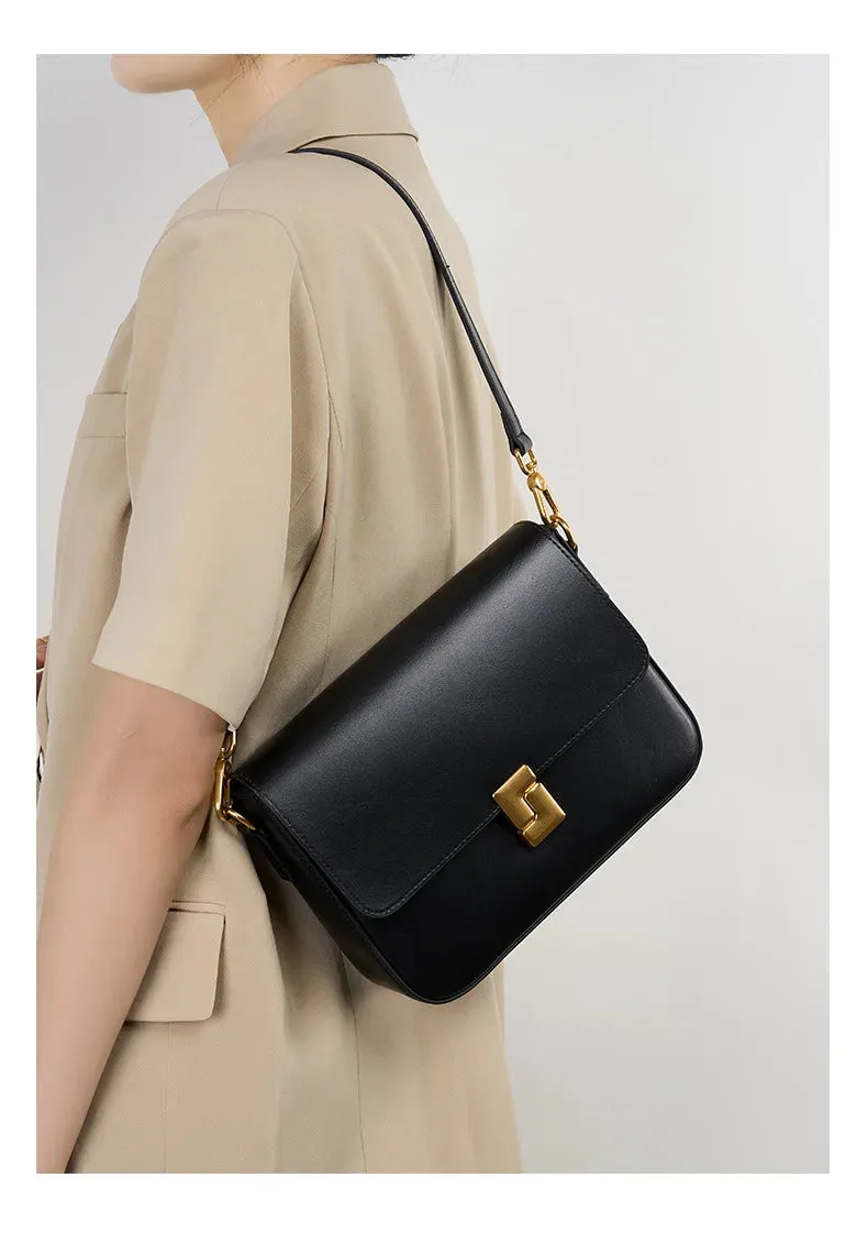 Veloria™ Genuine Leather Satchel