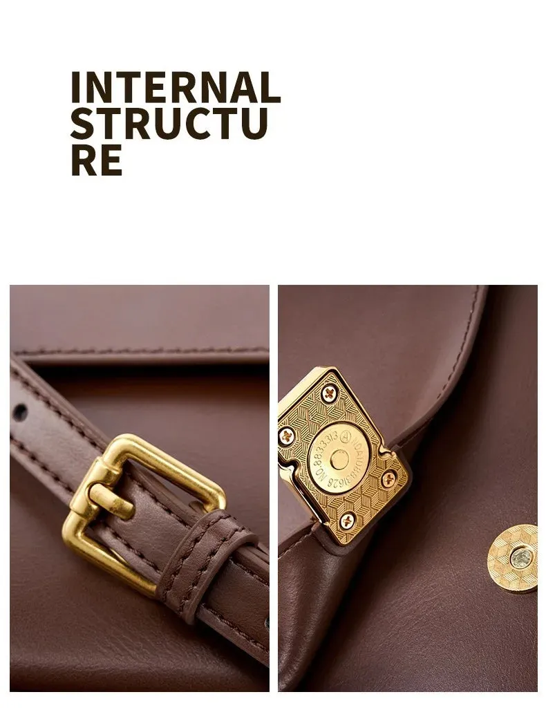 Veloria™ Genuine Leather Satchel