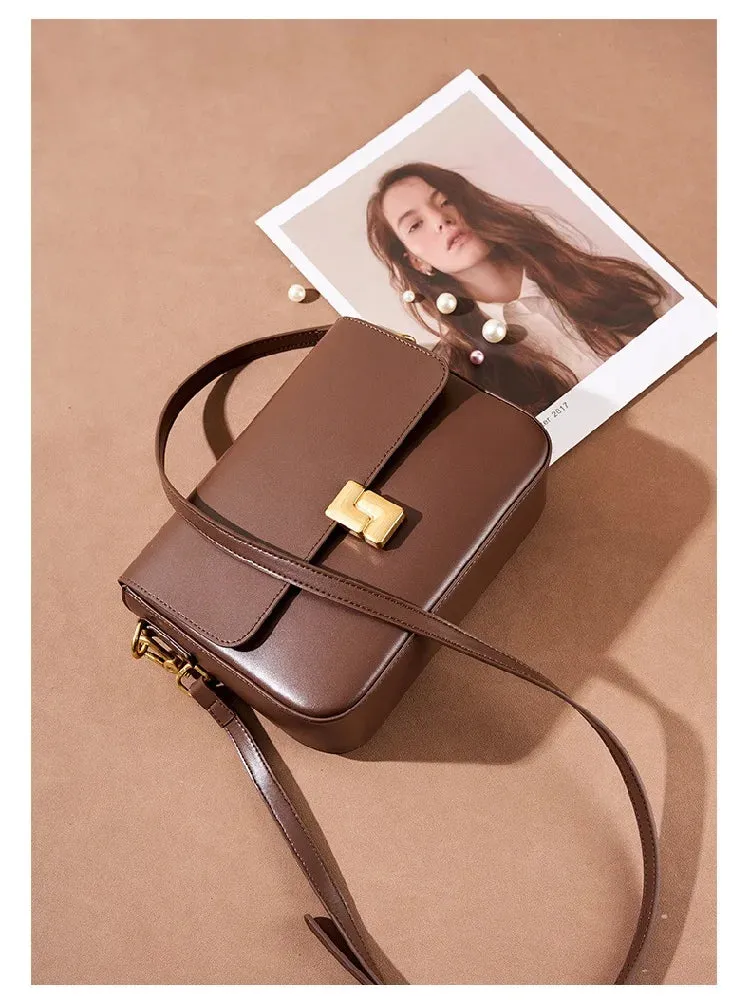 Veloria™ Genuine Leather Satchel