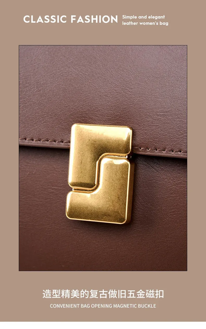 Veloria™ Genuine Leather Satchel