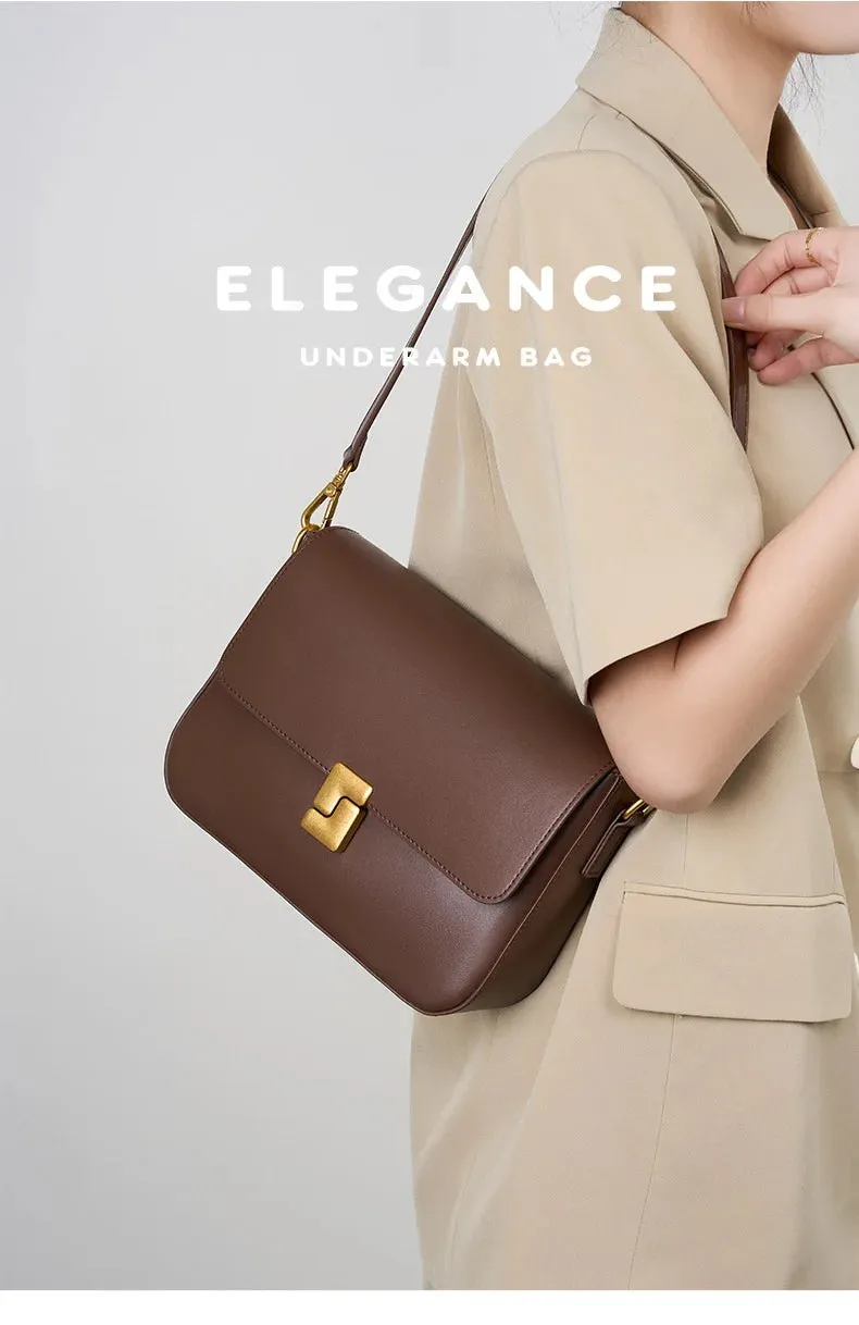 Veloria™ Genuine Leather Satchel