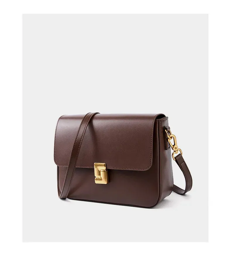 Veloria™ Genuine Leather Satchel