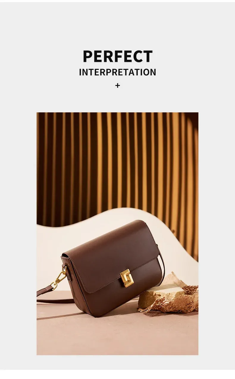 Veloria™ Genuine Leather Satchel