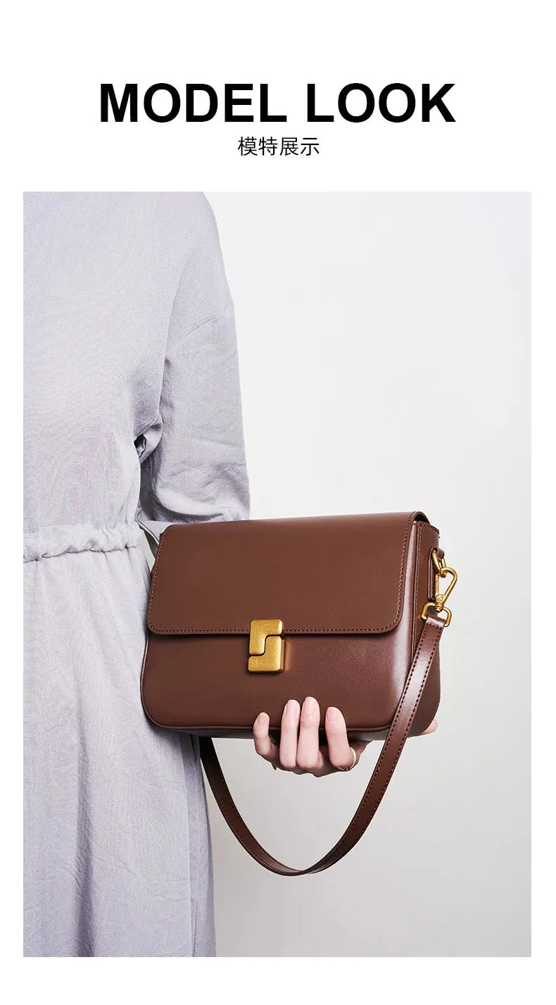 Veloria™ Genuine Leather Satchel