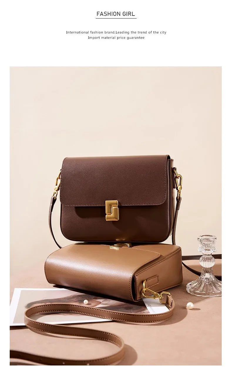 Veloria™ Genuine Leather Satchel