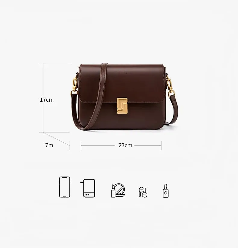Veloria™ Genuine Leather Satchel