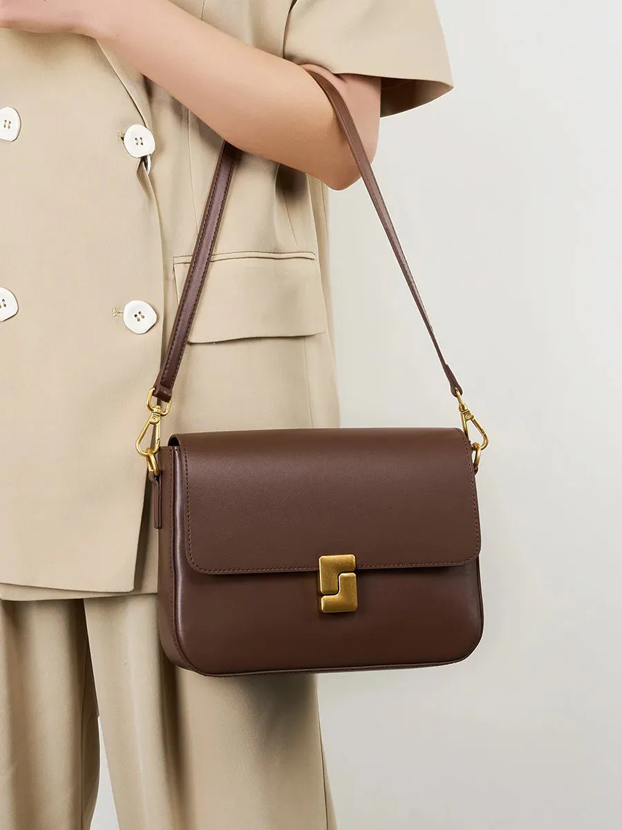Veloria™ Genuine Leather Satchel