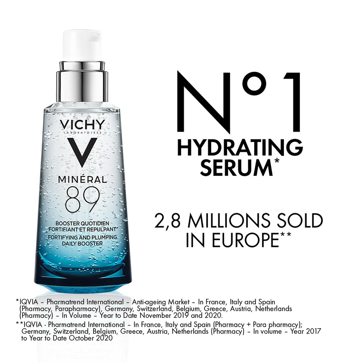 Vichy mineral 89 fortifying and plumping daily booster 50ml