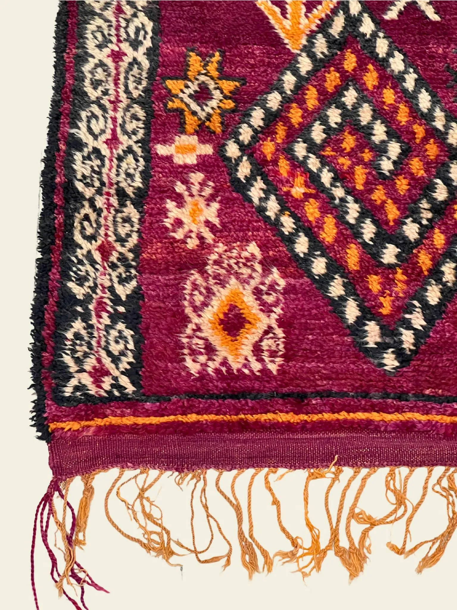 Vintage Beni Mguild Berber Rug 6'9" x  11'2" - 206 cm  x 340 cm (Wool)