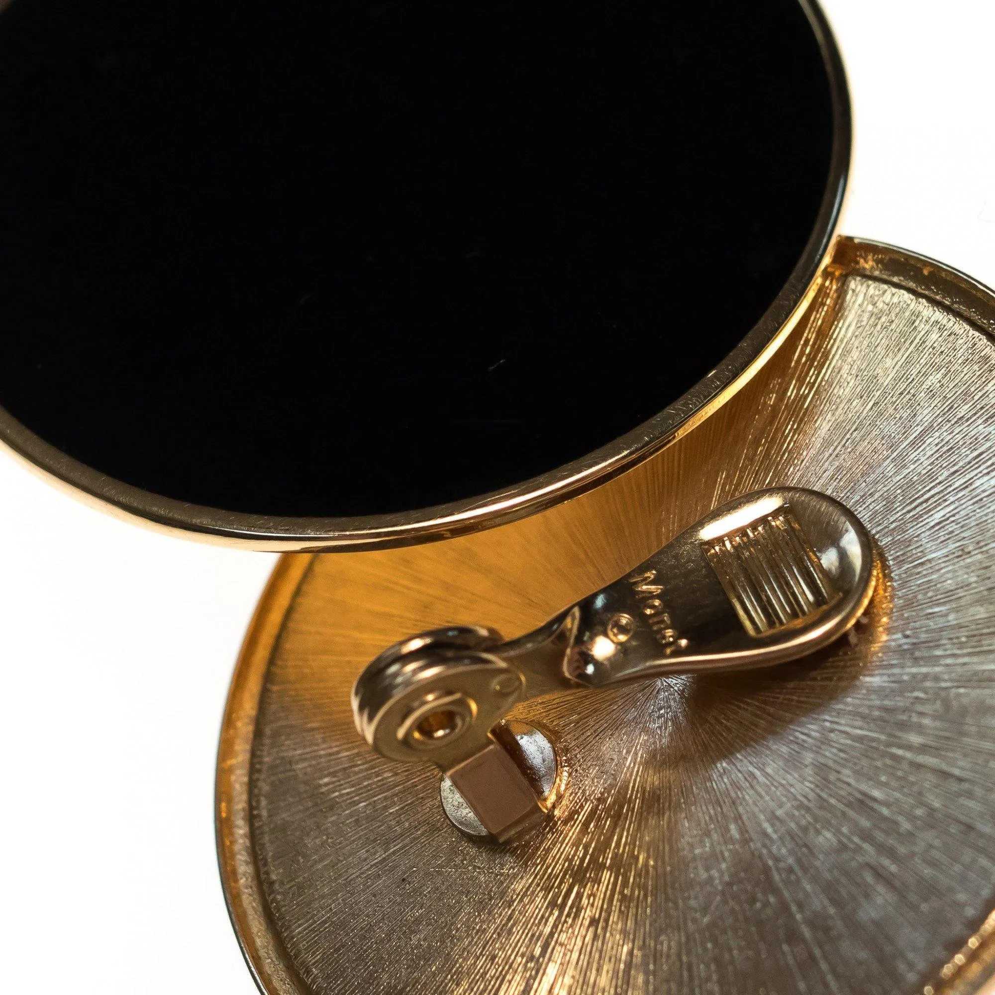 Vintage Monet Black Palette Style Earrings