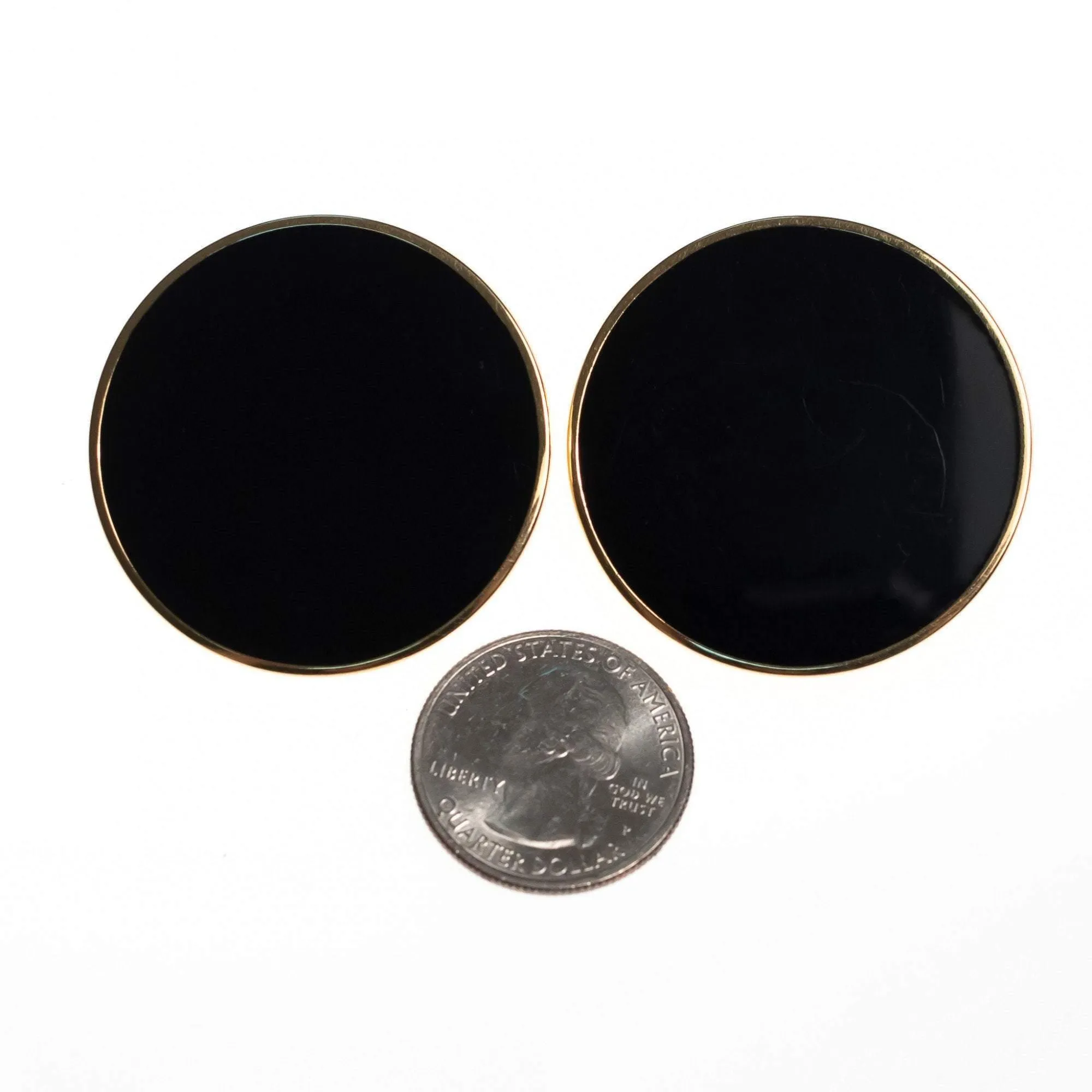 Vintage Monet Black Palette Style Earrings