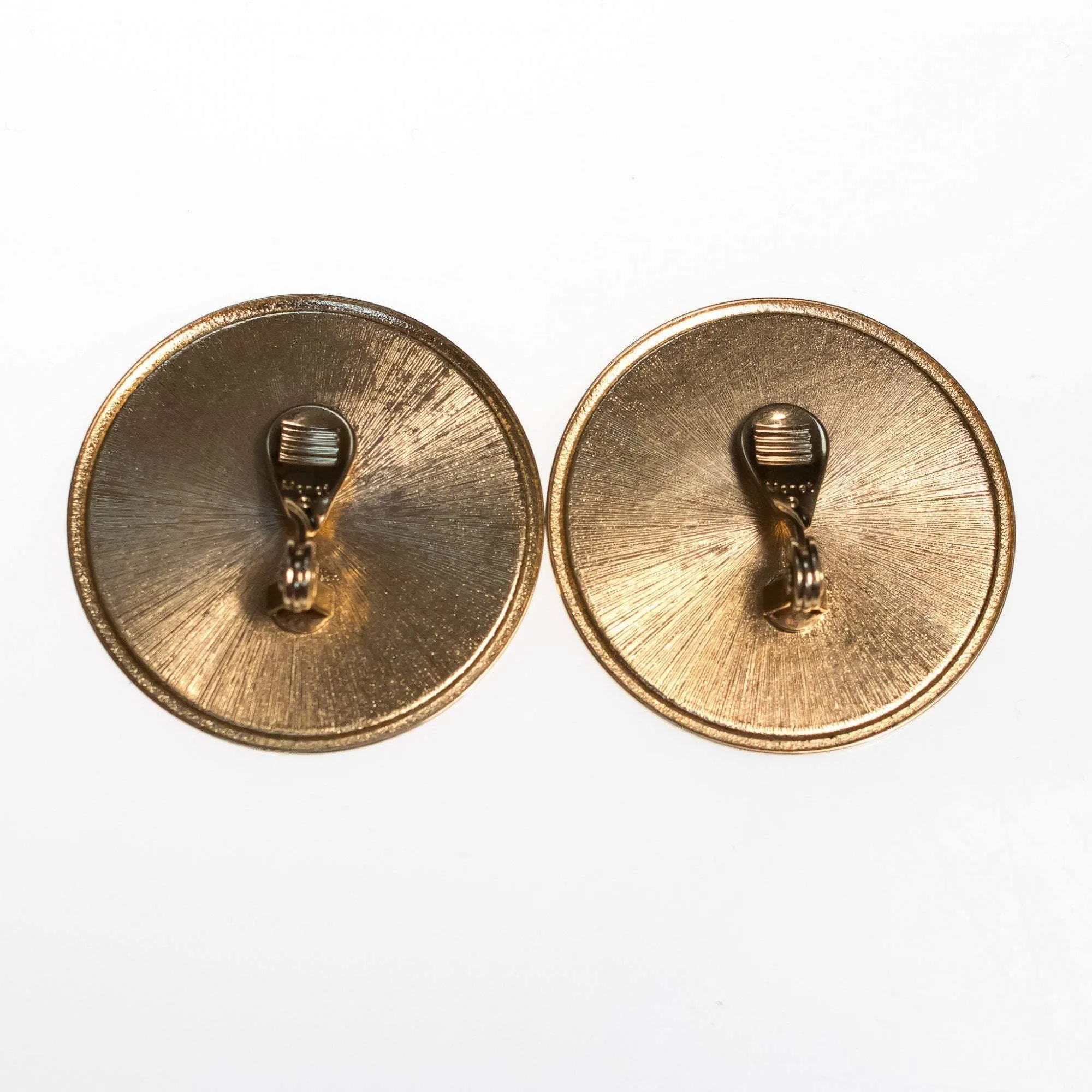 Vintage Monet Black Palette Style Earrings