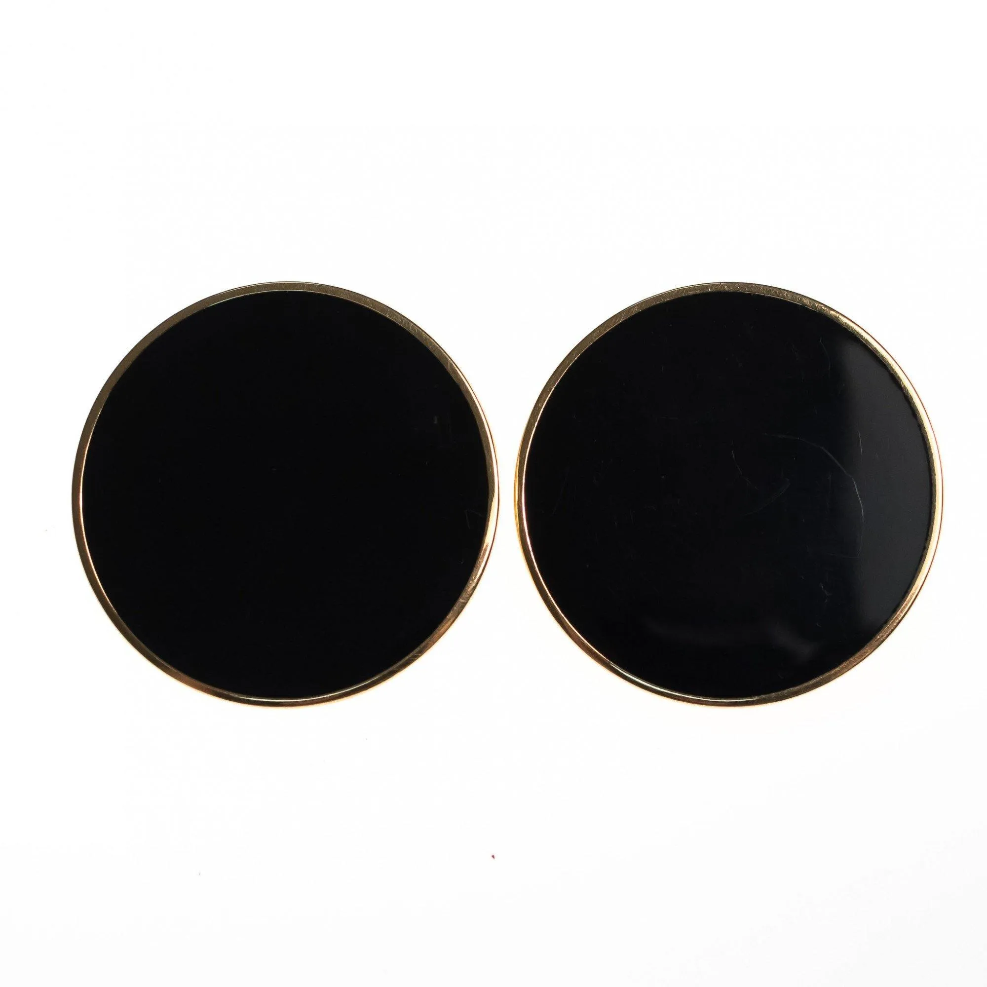 Vintage Monet Black Palette Style Earrings