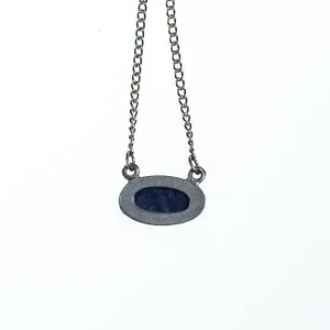 Vintage Sodalite Minimalist Pendant Necklace