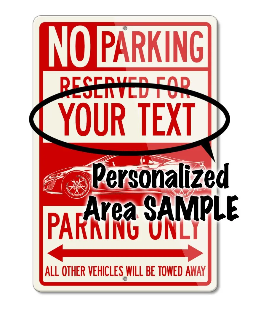 Volkswagen Karmann Ghia Convertible Reserved Parking Only Sign