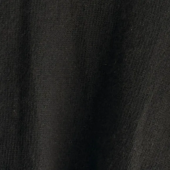 VTG Shenanigans Angora &amp; Wool Pullover Knit Long Sleeve Sweater Black Women's L