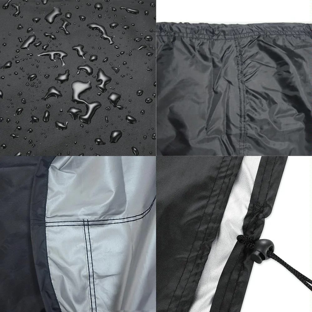 Waterproof Bbq Grill Cover - 210D Oxford Cloth Anti-Uv Dust-Proof 71X73Cm Black