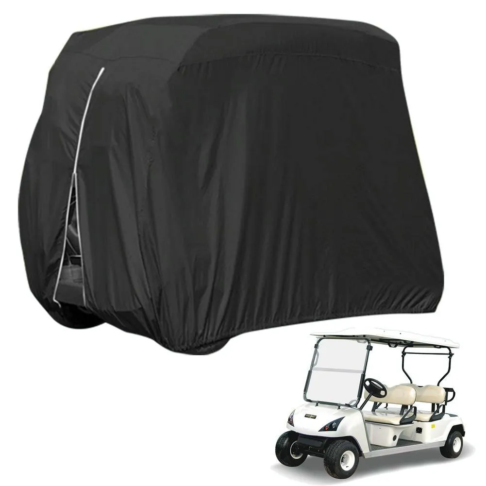 Waterproof Golf Cart Cover - 242 X 122 X 168 Cm - Black