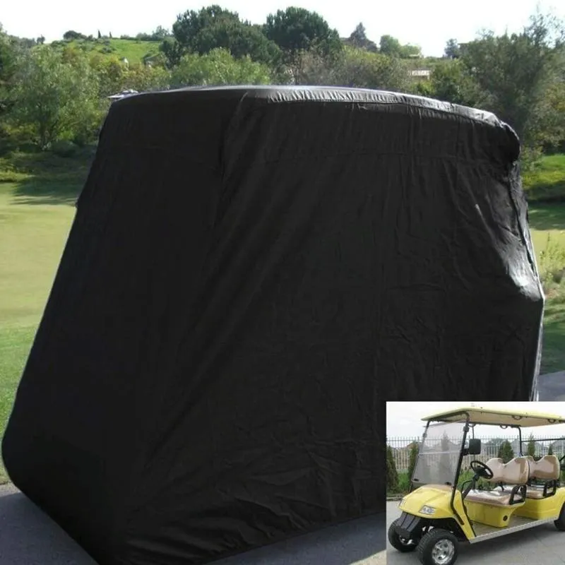 Waterproof Golf Cart Cover - 242 X 122 X 168 Cm - Black