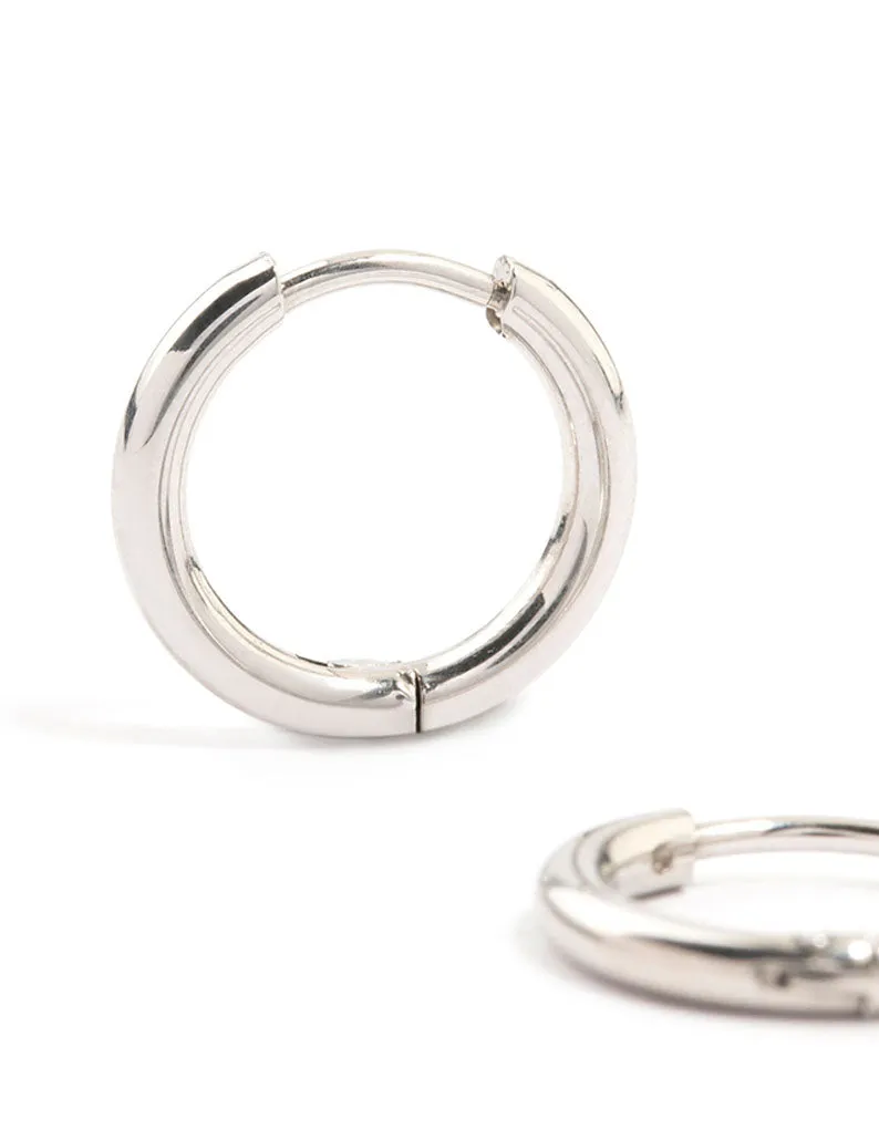 Waterproof Stainless Steel Core Clicker Earrings 14 MM