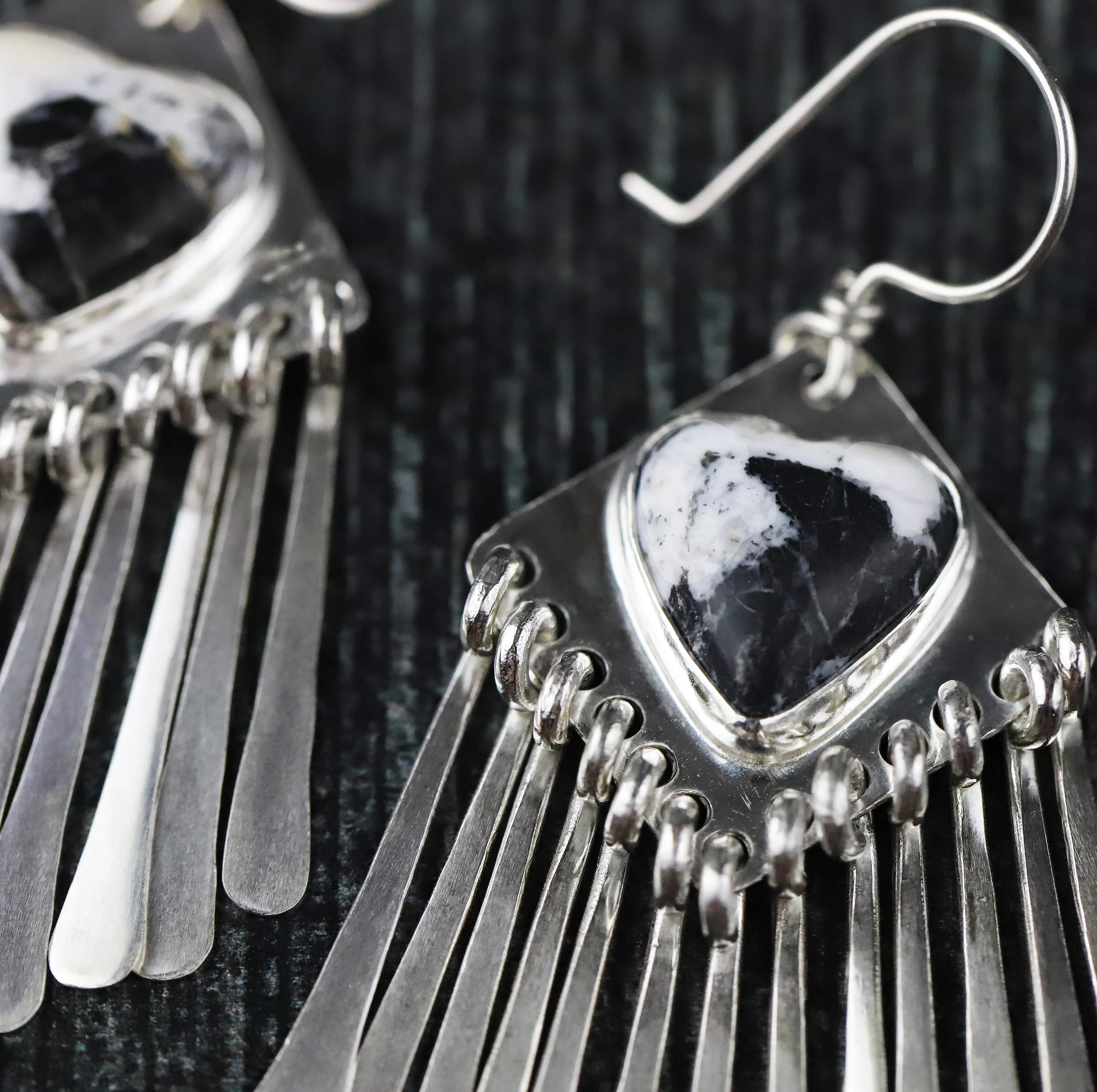 Wear Your Heart White Buffalo Natalie Earrings #2