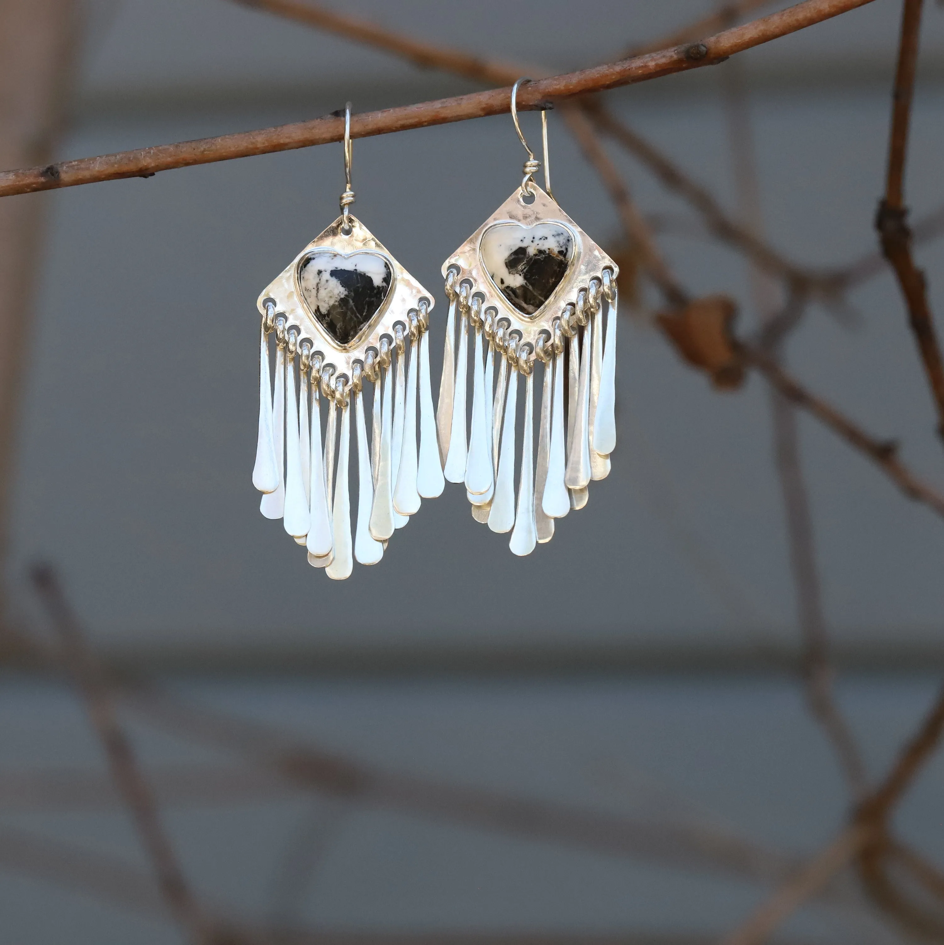 Wear Your Heart White Buffalo Natalie Earrings #2