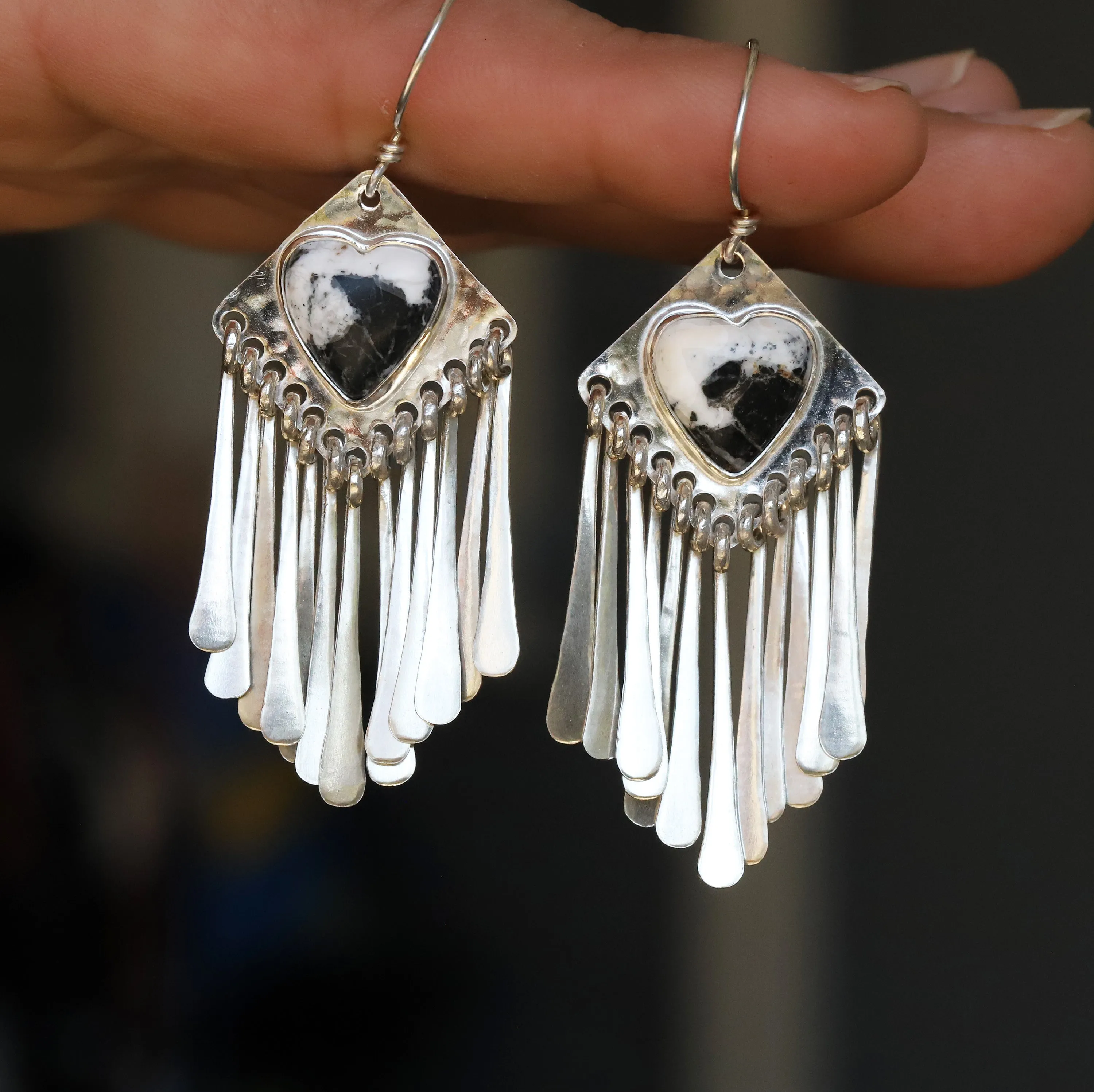 Wear Your Heart White Buffalo Natalie Earrings #2