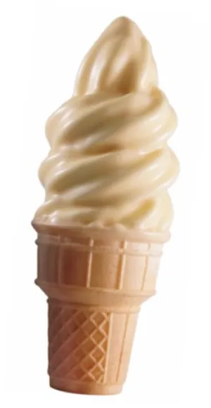 White Chocolate Cone Dip Coating (Case = 5 x 1L Bags)  by McLean Canada