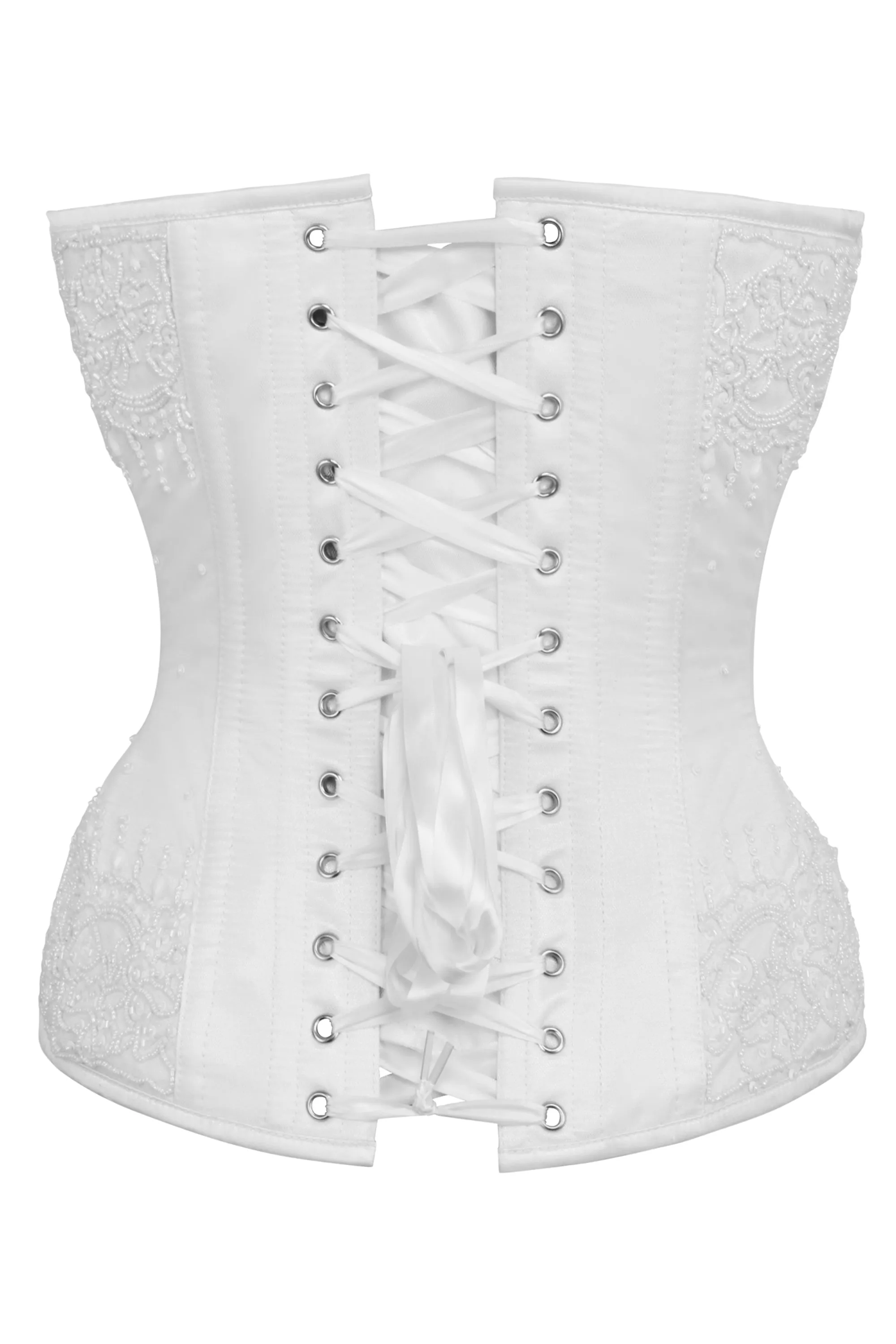 White Satin Couture Corset