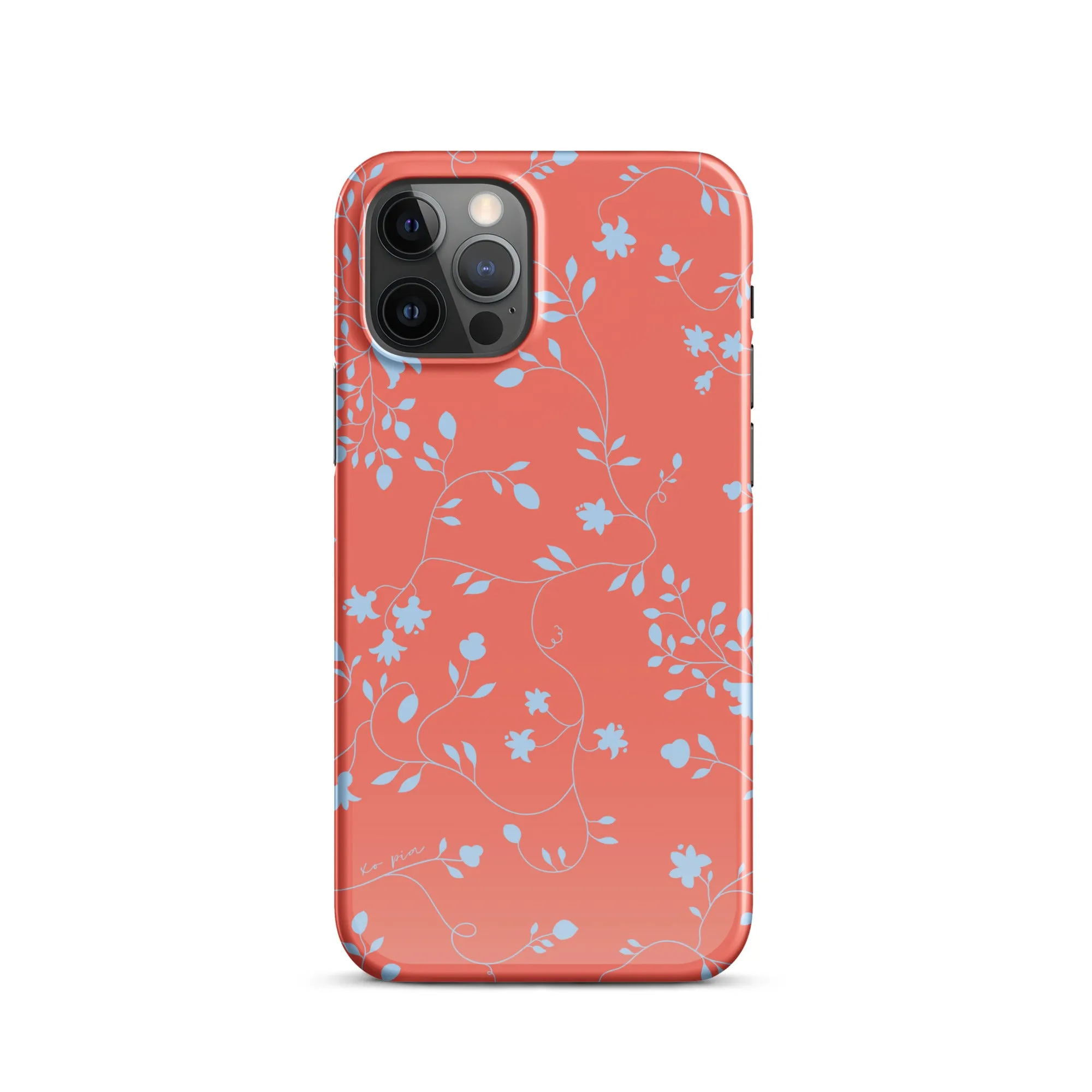 wild clematis snap case for iPhone® in poppy