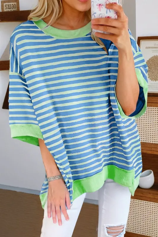 Women Fashion T Shirt Solid Casual Basic Tops