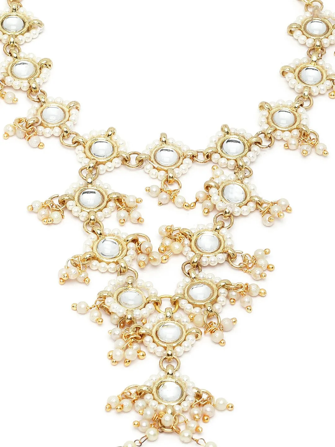 Women Gold-Toned Handcrafted Gold-Plated Hathphool