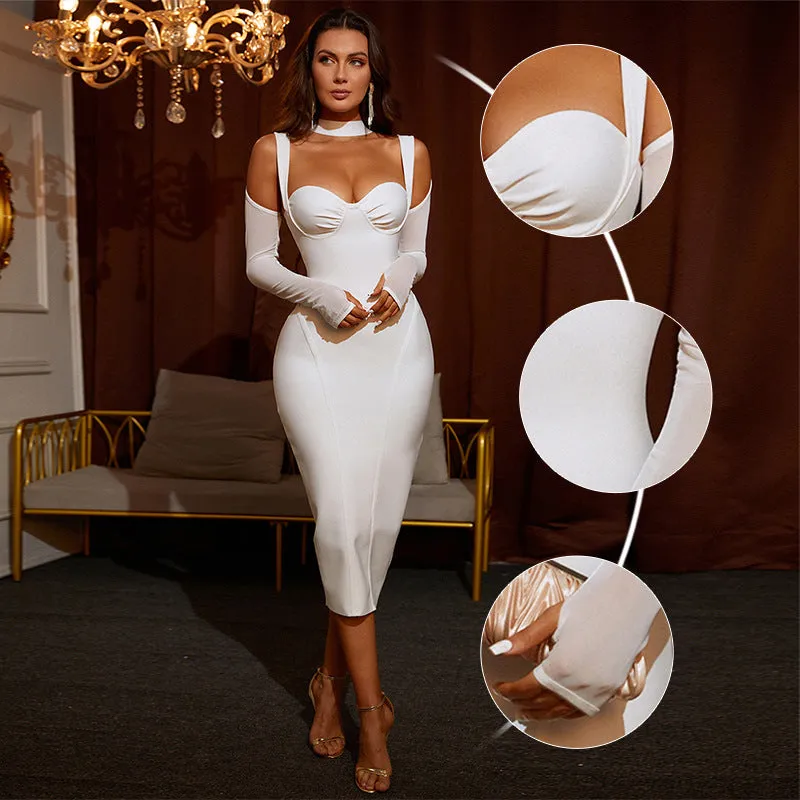 Women's Advanced Evening Dress Mesh Bandage Party Dress