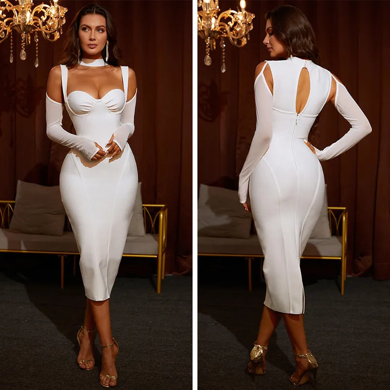 Women's Advanced Evening Dress Mesh Bandage Party Dress